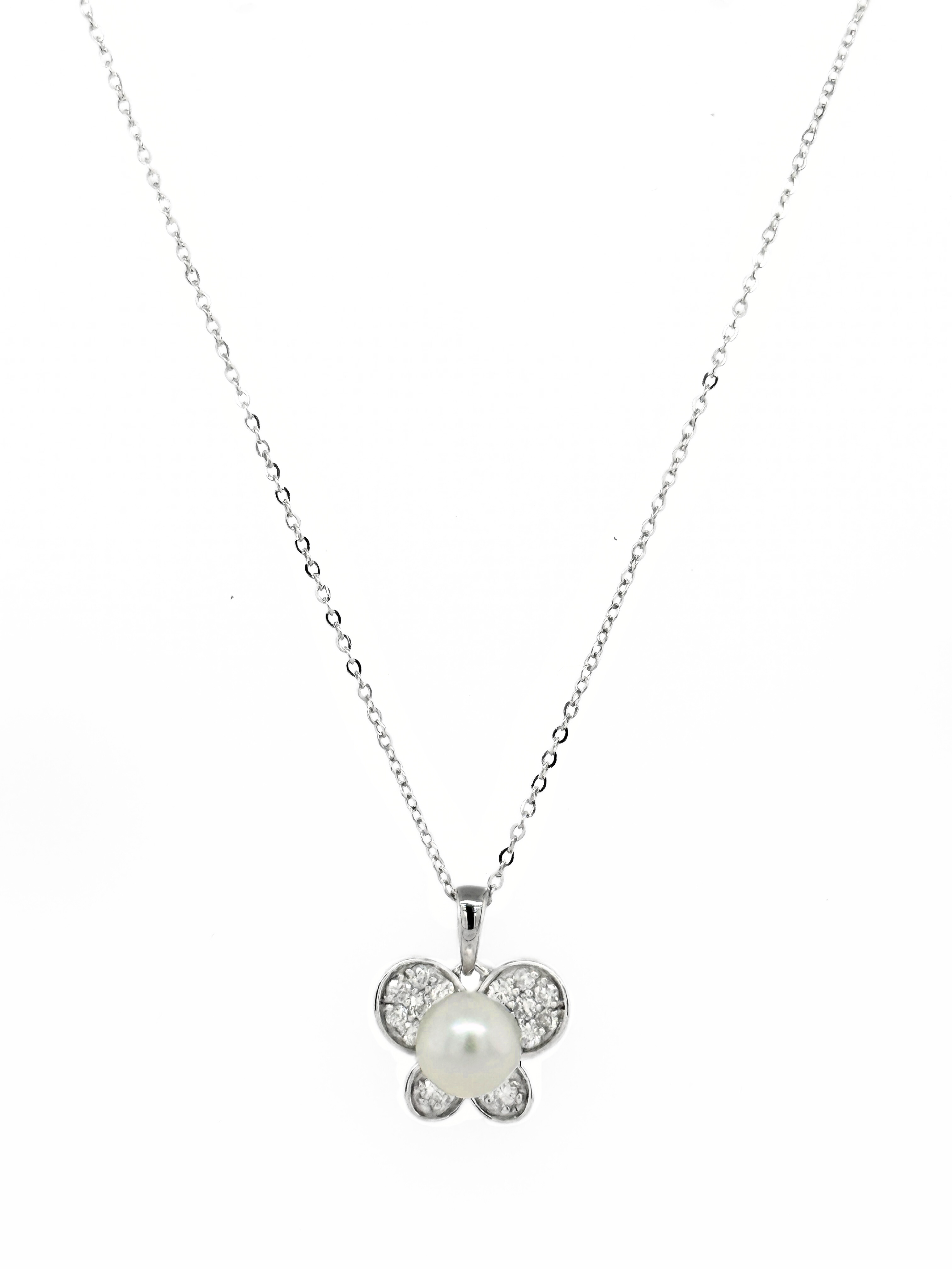 5.00MM-PRL PENDANT W/CHAIN-417567